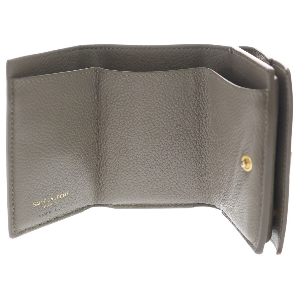 Saint Laurent Paris Wallet Origami Cassandra Tiny Beige — view 4