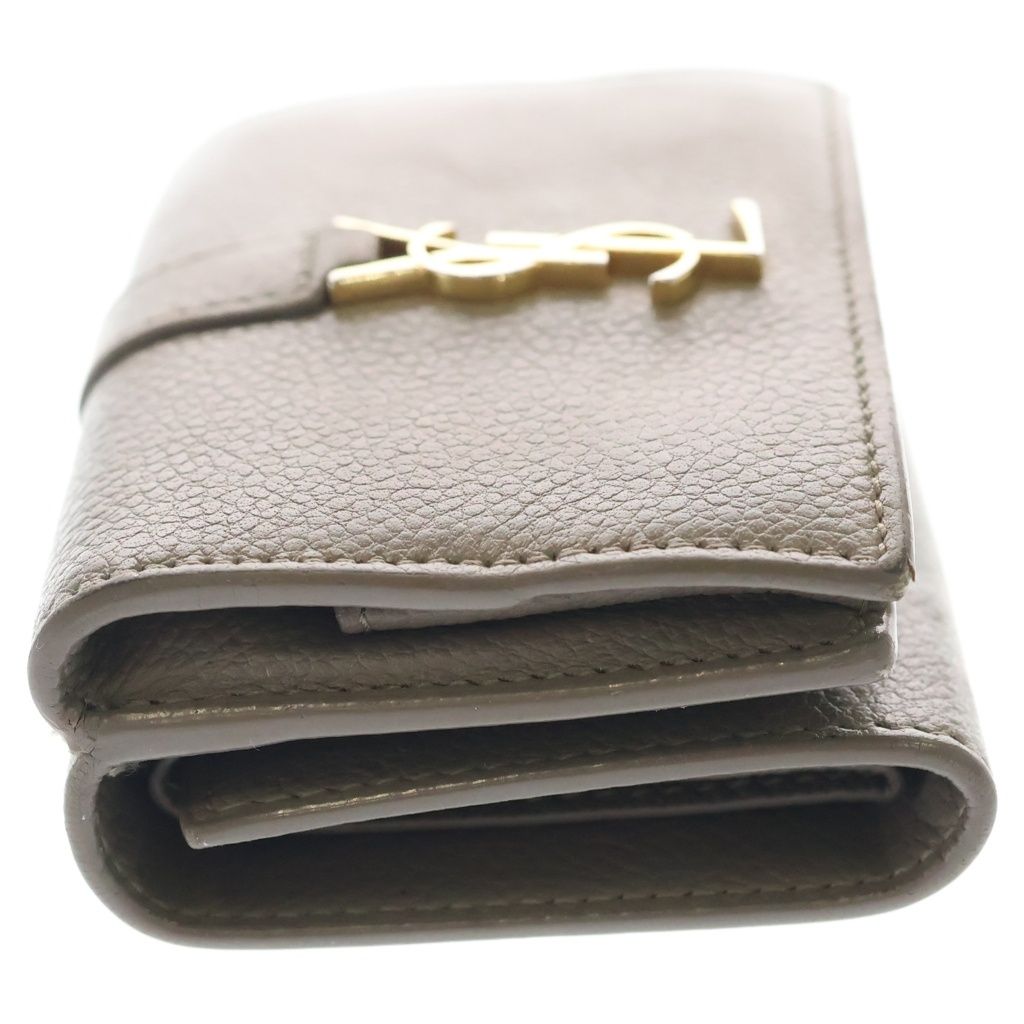Saint Laurent Paris Wallet Origami Cassandra Tiny Beige — view 3