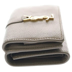 Saint Laurent Paris Wallet Origami Cassandra Tiny Beige — view 3