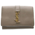 Saint Laurent Paris Wallet Origami Cassandra Tiny Beige