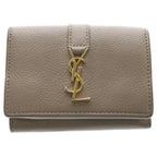 Saint Laurent Paris Wallet Origami Cassandra Tiny Beige