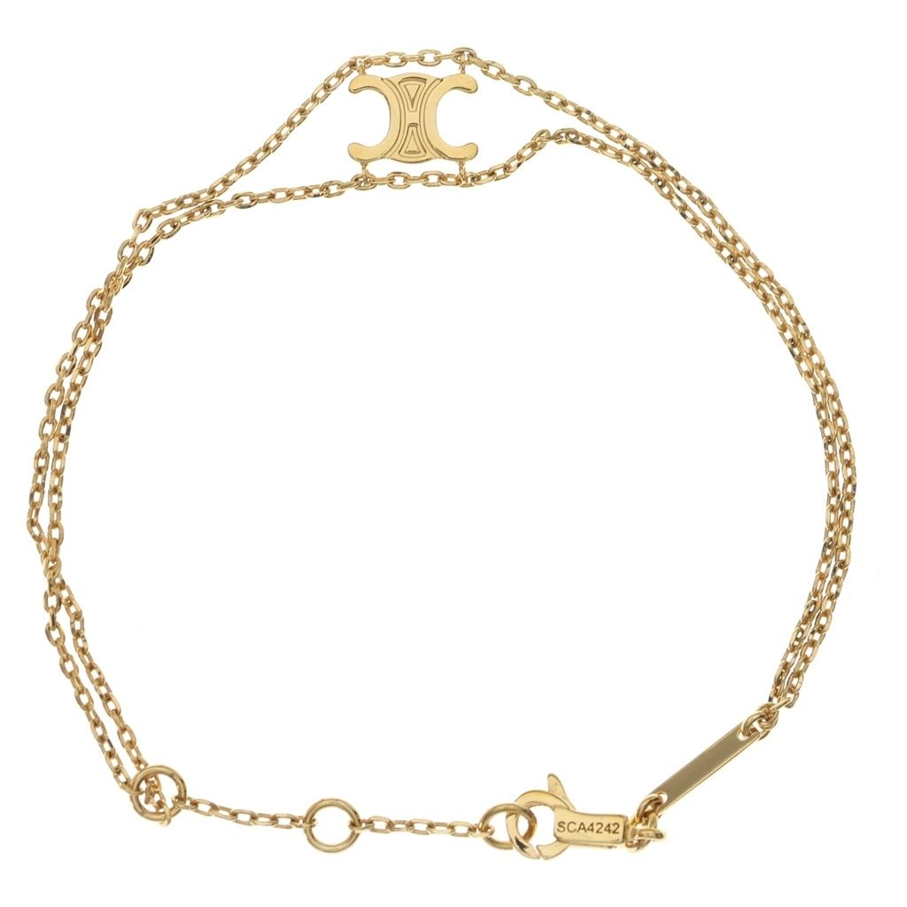 Celine Triomphe Suspenders Bracelet Gold — view 2