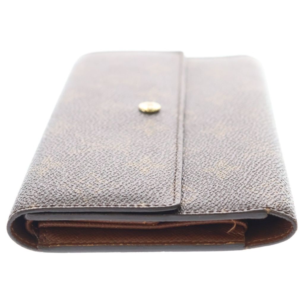 Louis Vuitton Monogram Portefeuille Sarah Wallet Brown — view 3