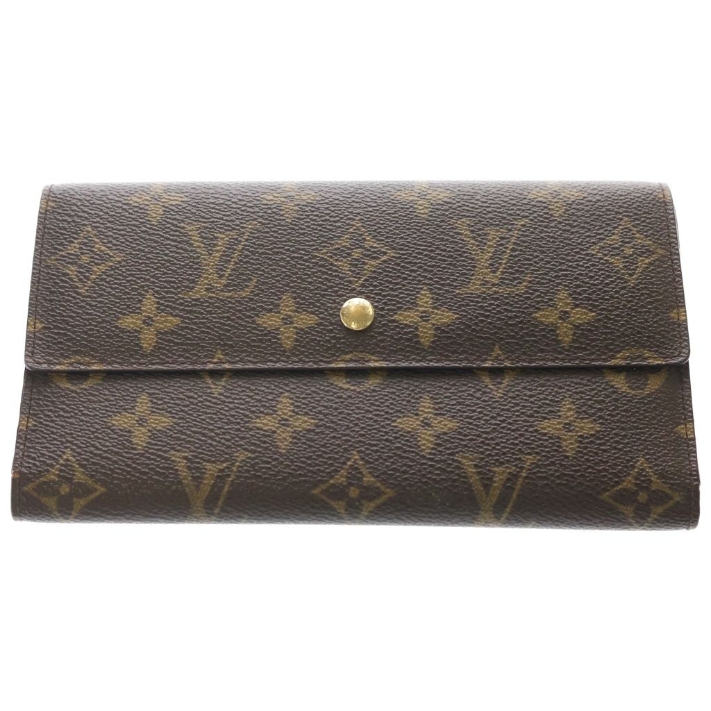 Louis Vuitton Monogram Portefeuille Sarah Wallet Brown