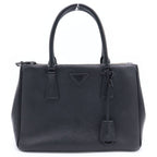 Prada Galleria Saffiano Leather 2-Way Shoulder Bag Black
