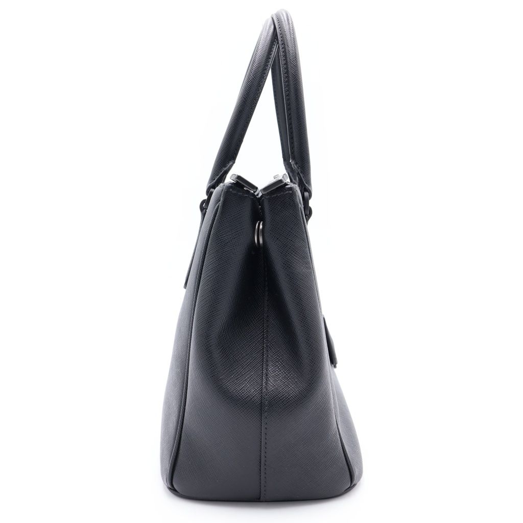 Prada Galleria Saffiano Leather 2-Way Shoulder Bag Black — view 3