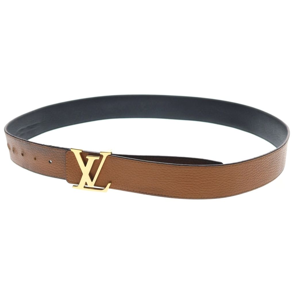 Louis Vuitton LV Initial Ceinture Reversible Leather 40 Black Brown Belt — view 9