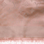 Louis Vuitton Shawl Monogram Shine Silk Pink Scarf — view 2