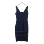 Dior Multi Zip No Sleeve Blanc Dress Navy 38 — view 2