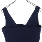 Dior Multi Zip No Sleeve Blanc Dress Navy 38 — view 4