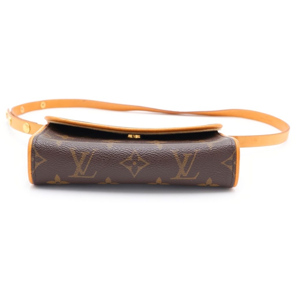 Louis Vuitton Monogram Pochette Florentine Waist Bag Leather Brown — view 4