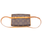 Louis Vuitton Monogram Pochette Florentine Waist Bag Leather Brown — view 2