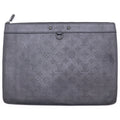 Louis Vuitton Monogram Shadow Discovery Clutch Black