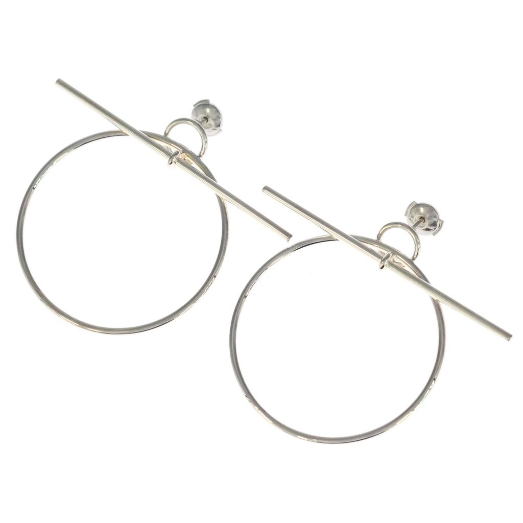 Hermes Loop MM Hoop Earrings 925 Sterling Silver
