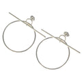 Hermes Loop MM Hoop Earrings 925 Sterling Silver