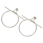 Hermes Loop MM Hoop Earrings 925 Sterling Silver