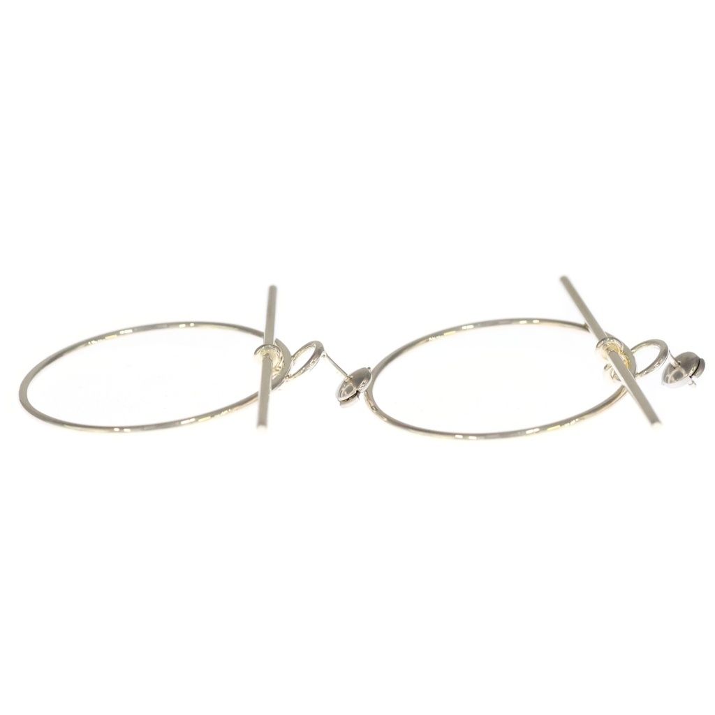 Hermes Loop MM Hoop Earrings 925 Sterling Silver — view 4