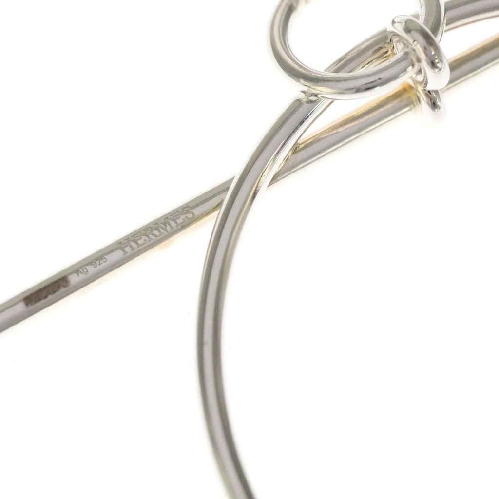 Hermes Loop MM Hoop Earrings 925 Sterling Silver — view 5
