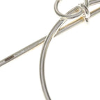 Hermes Loop MM Hoop Earrings 925 Sterling Silver — view 5