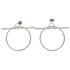 Hermes Loop MM Hoop Earrings 925 Sterling Silver — view 2