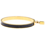 Hermes Kelly Bangle Bracelet Gold Black — view 3