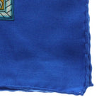 Hermes Carre 140 Indian Hunting Cashmere Scarf Blue — view 3