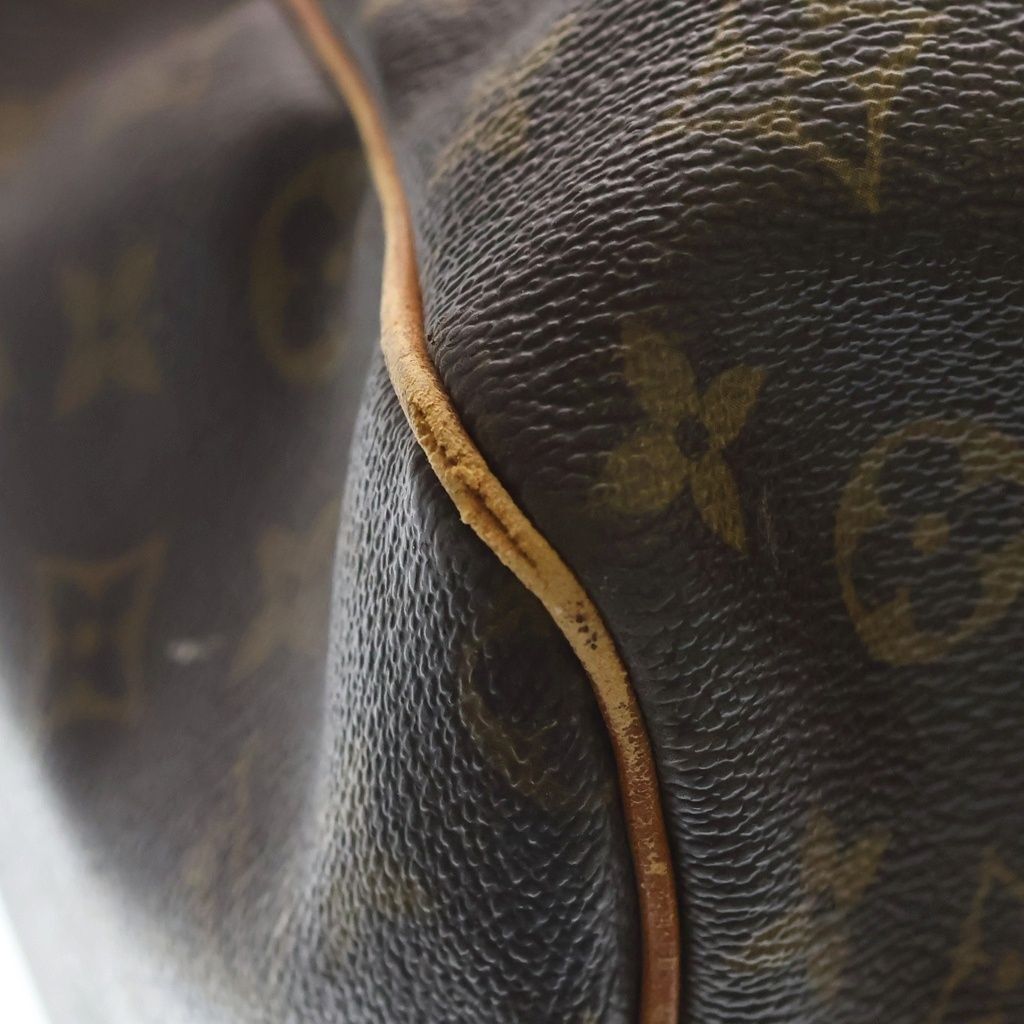 Louis Vuitton Monogram Keepall 60 Leather Boston Bag Brown — view 5