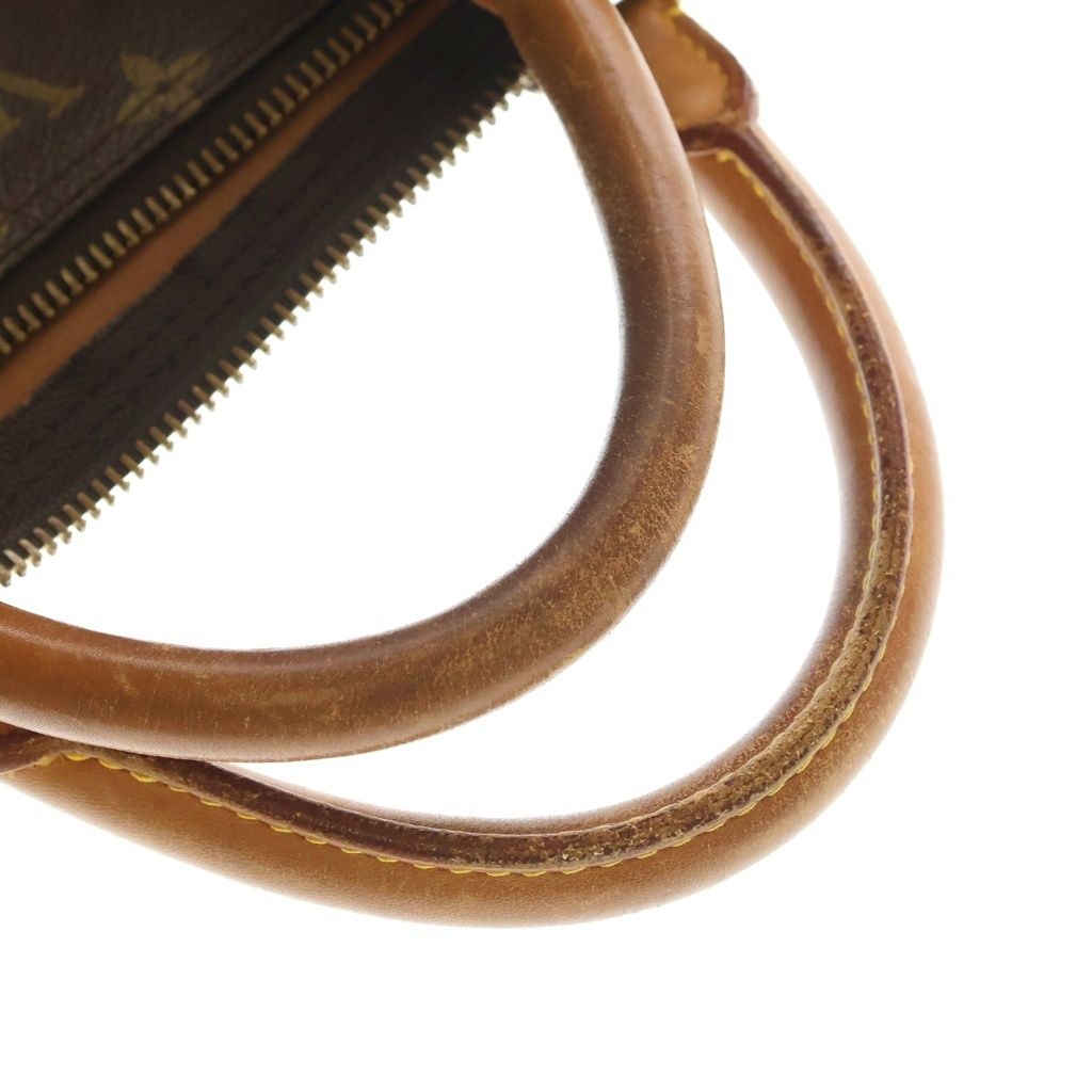 Louis Vuitton Monogram Keepall 60 Leather Boston Bag Brown — view 7