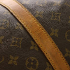 Louis Vuitton Monogram Keepall 60 Leather Boston Bag Brown — view 6