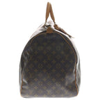 Louis Vuitton Monogram Keepall 60 Leather Boston Bag Brown — view 3