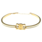 Celine Triomphe Articulate Bracelet White Gold — view 4