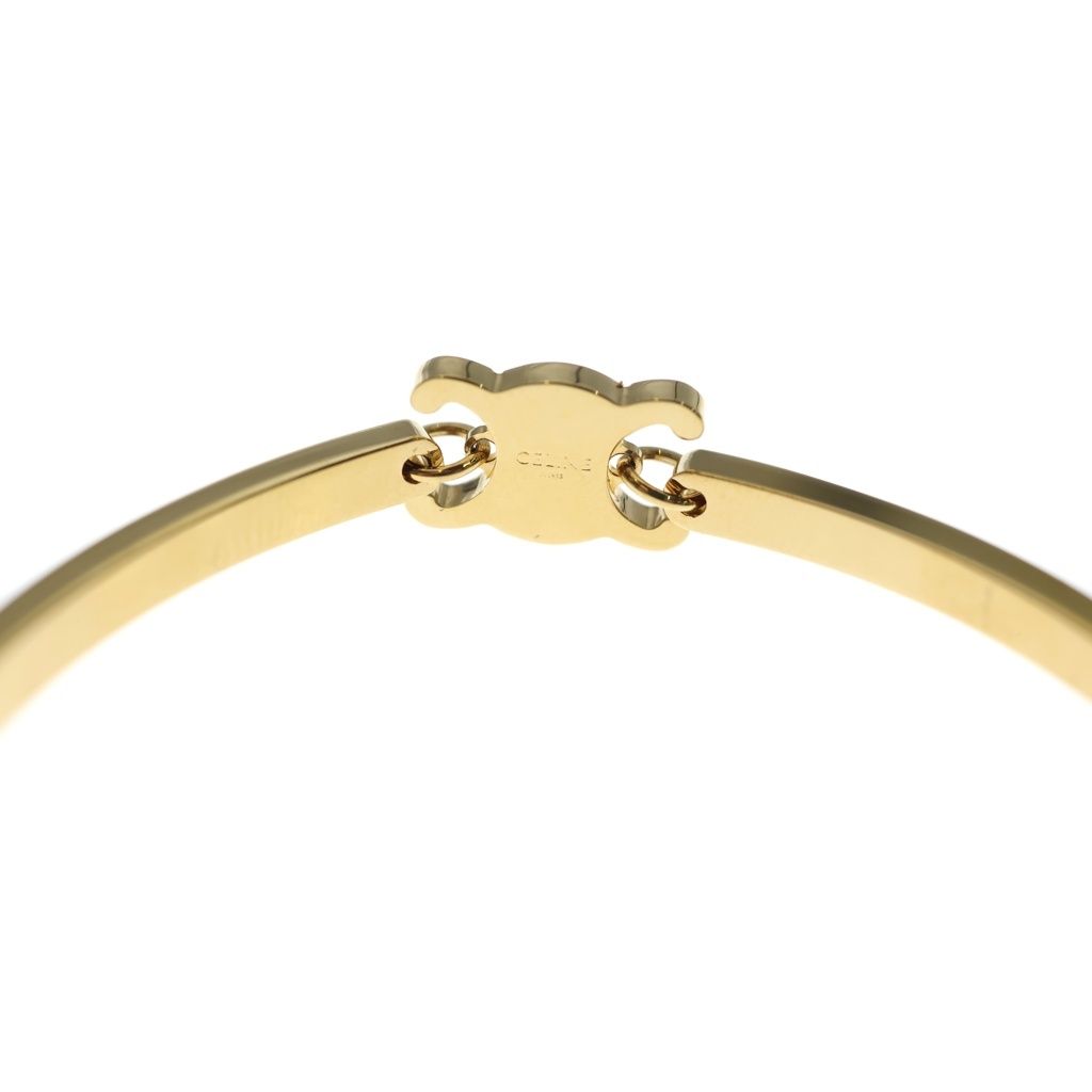 Celine Triomphe Articulate Bracelet White Gold — view 5