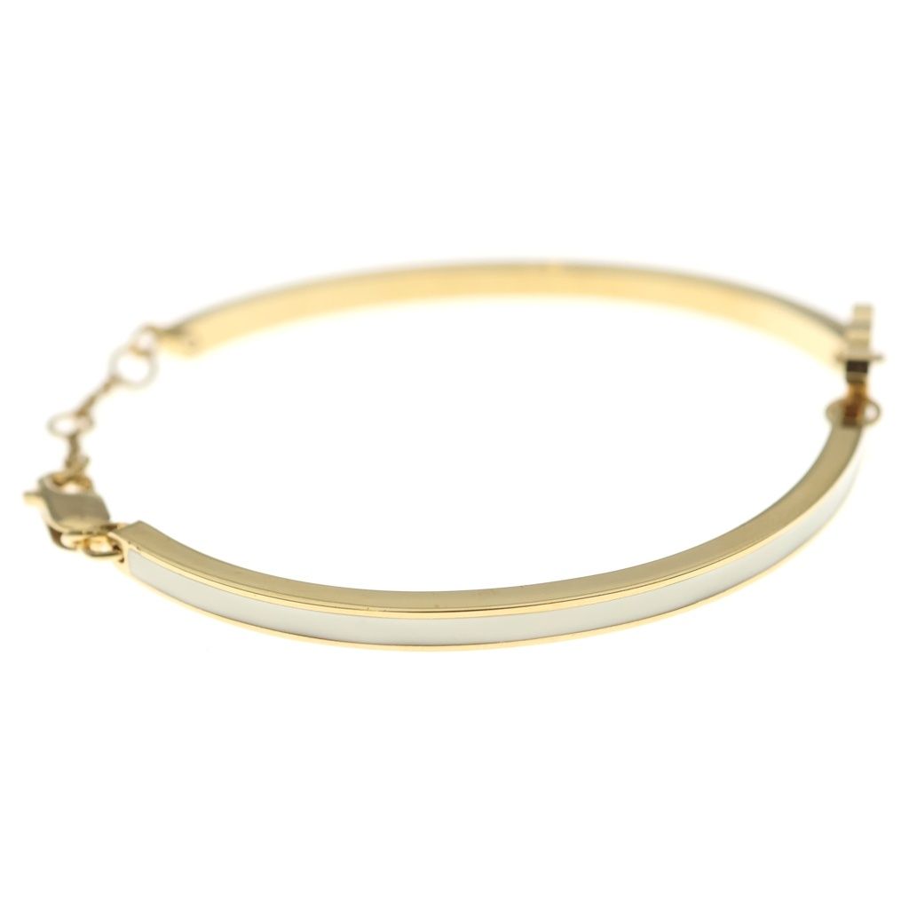 Celine Triomphe Articulate Bracelet White Gold — view 3