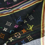 Louis Vuitton Monogram Multicolor Cotton Scarf Bandana — view 5