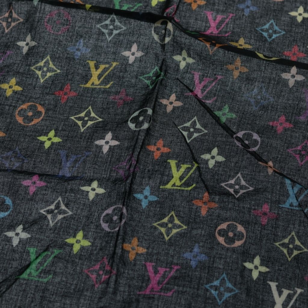 Louis Vuitton Monogram Multicolor Cotton Scarf Bandana — view 6