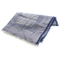 Louis Vuitton Shawl Steamer Cashmere Blend Large Blue Scarf