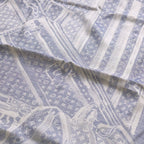 Louis Vuitton Shawl Steamer Cashmere Blend Large Blue Scarf — view 5
