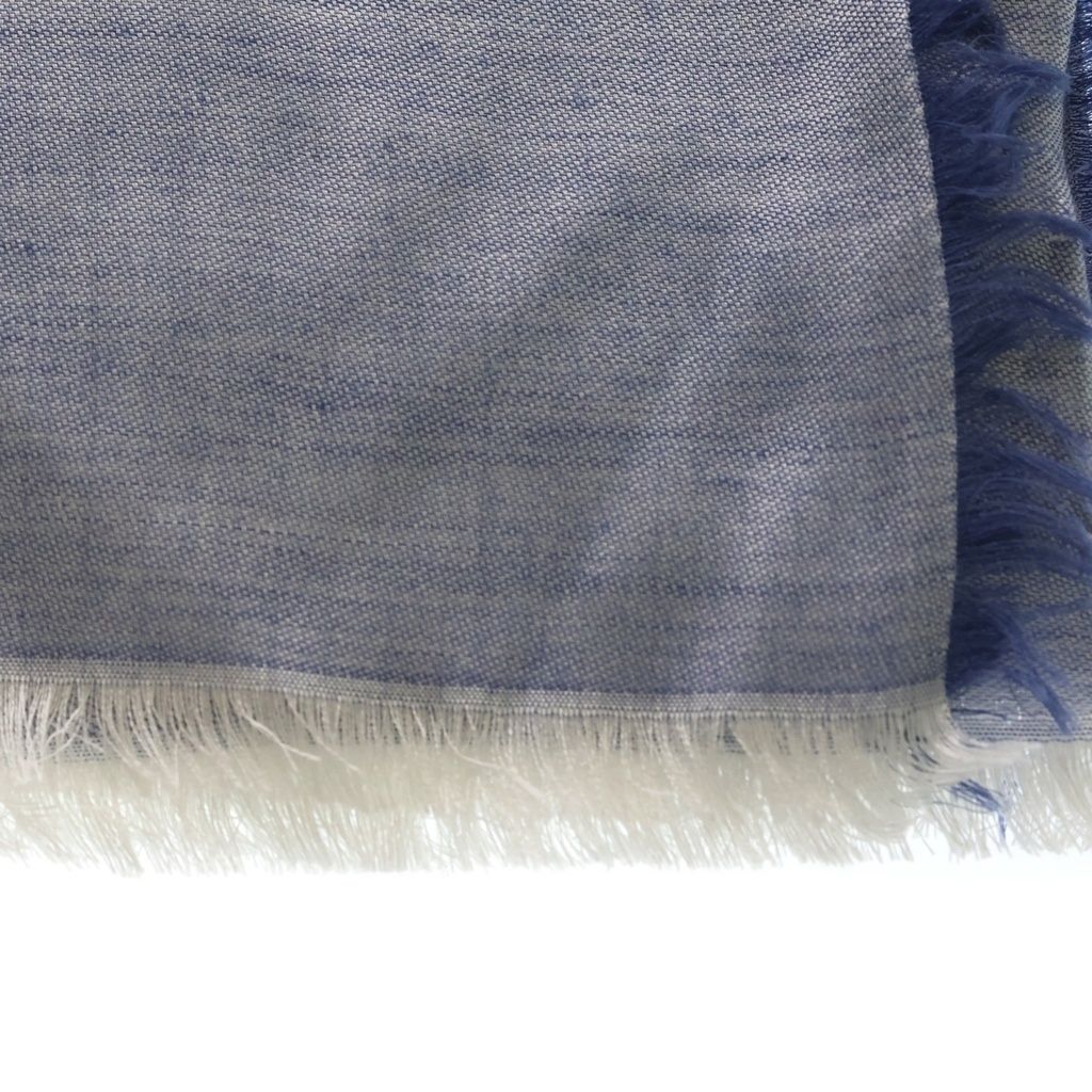 Louis Vuitton Shawl Steamer Cashmere Blend Large Blue Scarf — view 3