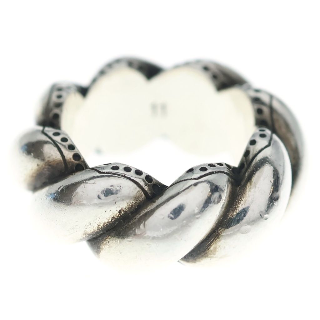 Gucci Garden Twist GG Logo Ring Silver — view 2