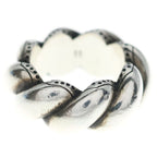 Gucci Garden Twist GG Logo Ring Silver — view 2