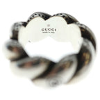 Gucci Garden Twist GG Logo Ring Silver — view 5