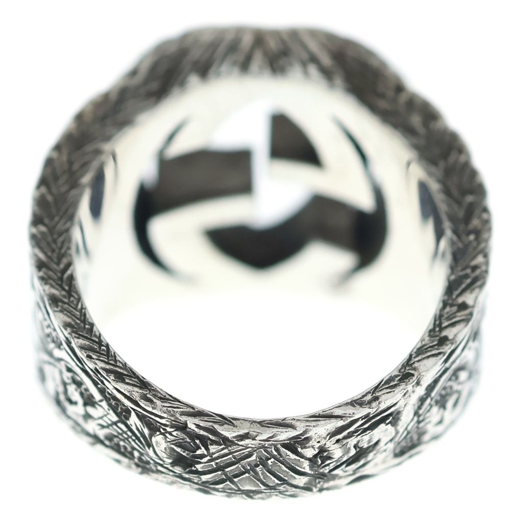 Gucci Interlocking Arabesque Ring Silver — view 2