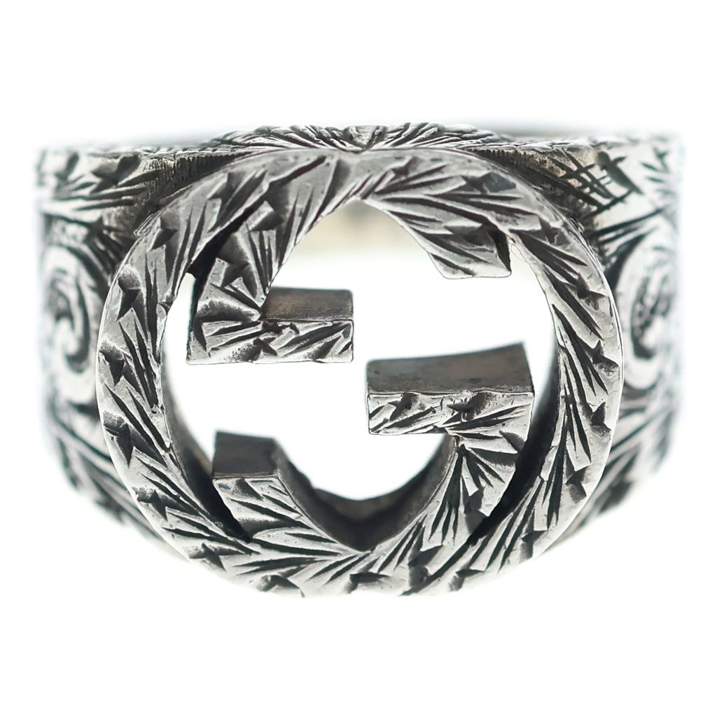 Gucci Interlocking Arabesque Ring Silver — view 4