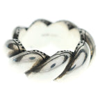 Gucci Garden Twist GG Logo Ring Silver
