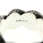 Gucci Garden Twist GG Logo Ring Silver