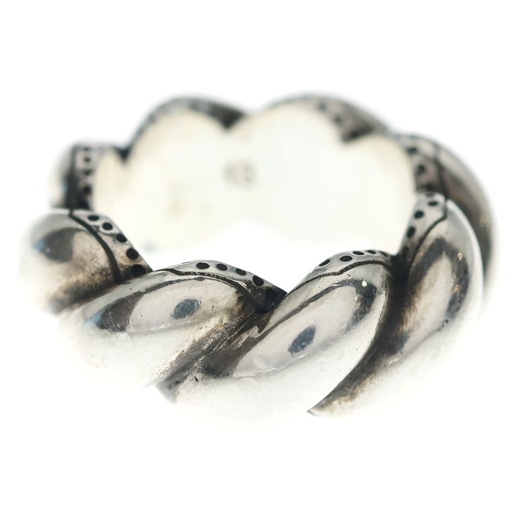 Gucci Garden Twist GG Logo Ring Silver