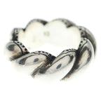 Gucci Garden Twist GG Logo Ring Silver