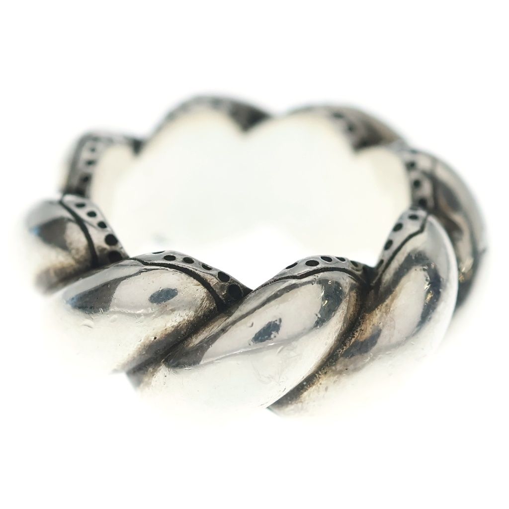 Gucci Garden Twist GG Logo Ring Silver