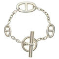 Hermes Chaine D'ancre Farandole ST Chain Bracelet Silver