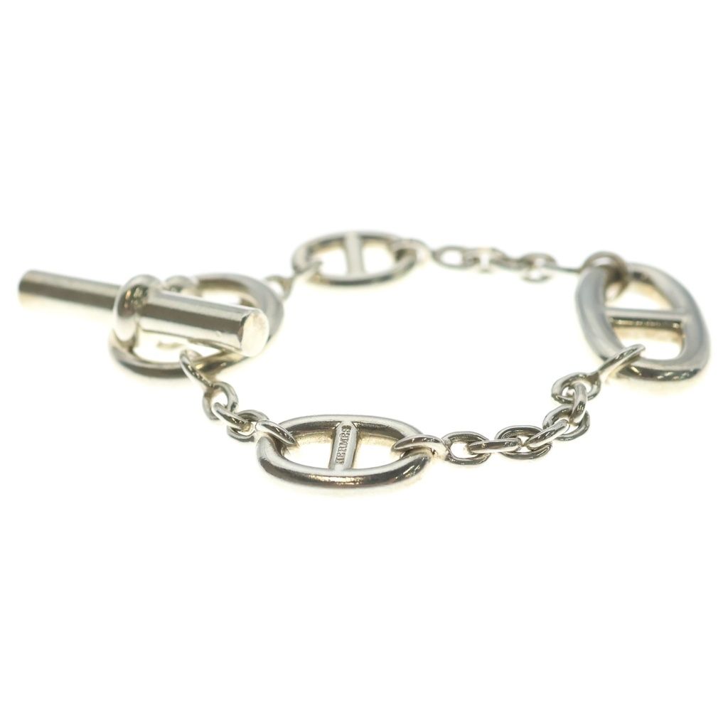 Hermes Chaine D'ancre Farandole ST Chain Bracelet Silver — view 4